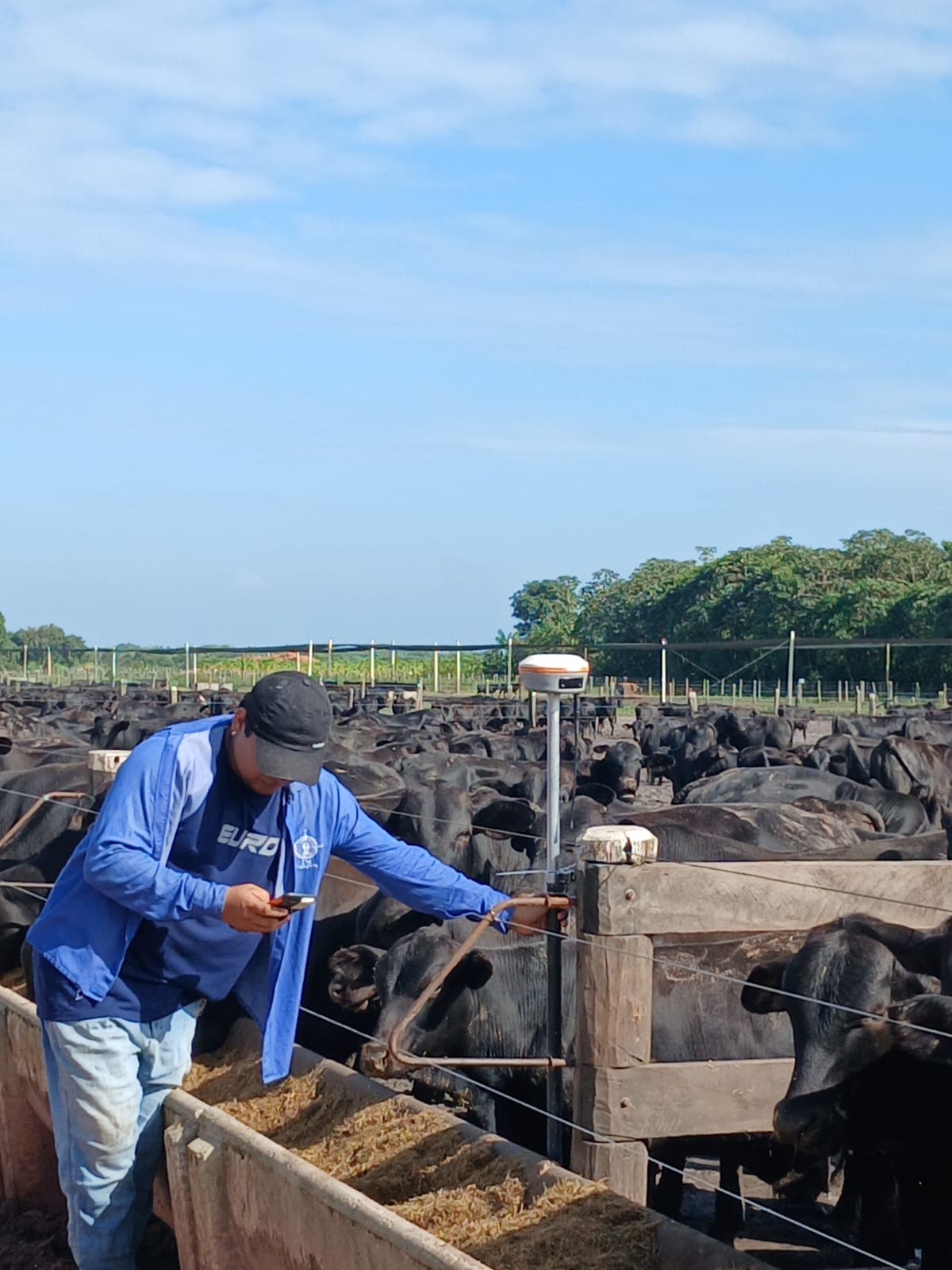 GPS RTK em confinamento